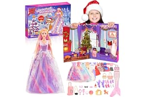 HappyGoLucky Calendario Adviento 2023 Niña, Juguetes Niños Niña 3 4 5 6 Años Regalo Niña 3 4 5 6 7 8 9 10 Años Unicornios Muñecas para Niñas Sirena Juegos Niños 3 4 5 6 Años Regalo Navidad Niño