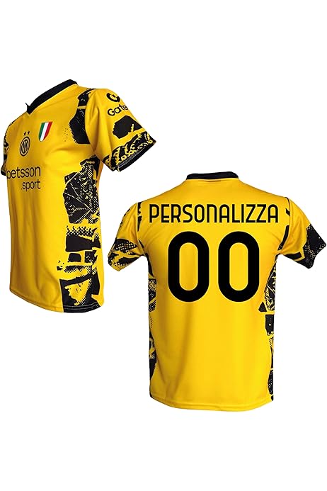 Maglia Napoli 2024 2025 Terza Maglia I N T E R Gialla