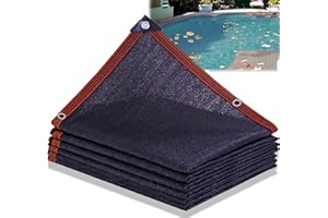 DBMGB Couverture Filet de Feuille pour Piscine Rectangulaire, Bâche Protection Piscines Hors-Sol, Extérieur Bloquer Feuilles Mortes et Débris 3×6m(10x19.6ft)