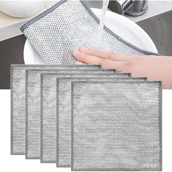 15pcs Multipurpose Wire Dishwashing Rags, Non Scratch Wire Dishcloth...