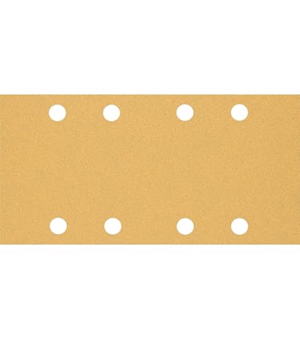 10 Carte Abrasive Bosch Expert C470 - Grana 80 Per Legno E Vernice