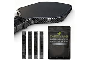 Carbex Lab Pickleball Edge Guard Tape – 4-Pack PU Vinyl Strips – Universal Fit 26mm for 14mm Paddles / 30mm for 16mm Paddles – Durable, Wrinkle-Free Edge Shield, Court-Safe Wrap Accessory