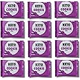Keto Collective Keto Cookies I 1.5g Net Carbs I 30g x 12 I Keto Snacks I Low Sugar I Made with Real Butter I High Fibre I Low Carb Snacks, Gluten Free Cookies (Choc)