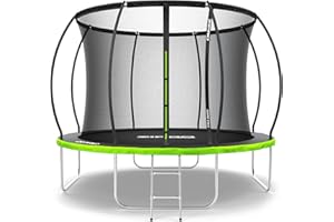 ‎ZIPRO ZIPRO JumpPro Premium Trampolin Outdoor, Gartentrampolin für Kinder, mit Innennetz, Wetterfest, UV-Schutz, Einfache Montage, Belastbar bis 150 kg, Ø 252/312/374/435/496 cm
