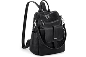 UTO Women Backpack Ladies Travel Rucksack Girls School Shoulder Bags PU Leather