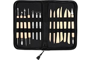 ULTNICE Outils de Sculpture Outils de Argile Poterie Modelage Artisanat Céramique DIY 14pcs