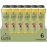 Schwarzkopf Gliss Shampoo Summer Repair per Capelli Stressati dall'Estate, con Olio di Albicocca e Ingredienti di Origine Nat