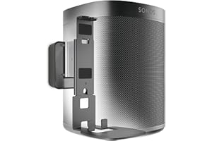 Vogel's Sound 4201 Support Mural orientable pour Enceinte Sonos One (SL) & Play:1, Orientable jusqu'à 70º, Inclinaison -30º/+30º, Poids Max. 5 kg, Noir (1x)