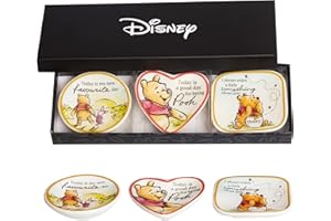 Disney Christopher Robin's Winnie The Pooh Trinket Tray Gift Set, 3 Piece Jewelry Dish Ring Holder
