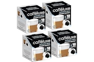CAFFÉLUXE Caffeluxe 40 Milk Pods Dolce Gusto Compatible Pods - 100% Skimmed Milk