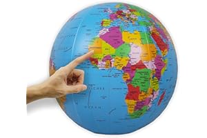 ‎ORBIT GLOBES & MAPS ORBIT Globes & Maps - Wasserball aufblasbar, großer Globus für Kinder, deutsch, Durchmesser 40cm, politisches Kartenbild, für Garten, Strand und Pool