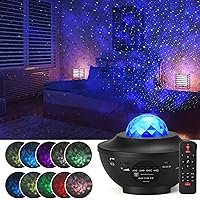 Sternenprojektor Nachtlicht,Einstellbarer Sternenprojektor mit 21 Beleuchtungsmodi mit Fernbedienung und Eingebautem…