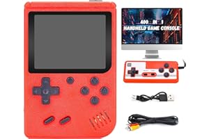 Kiss Baby Console de Jeux Portable, Retro Gaming avec 400 Jeux Classiques 2.8" Console Supporte Deux Joueurs & Connectable TV pour Adultes Enfants Garçons - Meilleurs Cadeaux