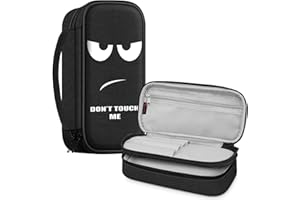 FINPAC Piórnik o Dużej Pojemności Na Przybory Piśmiennicze, Ołówki - Dla Studentów, Dorosłych, Do Szkoły, Biura - Don't Touch