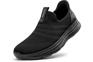 ODCKOI Baskets Slip-on Homme Respirantes - Légères et Confortables pour Ville, Randonnée, Course à Pied - Chaussures de Sport sans Lacets en Mesh Minimalistes