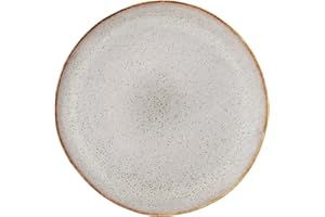 Bloomingville Talerz Sandrine, szary, ceramika, 22 x 2,5 cm