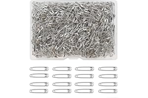 NIEITRK Epingles A Nourrice,500 Mini Epingle A Nourrice,Small Safety Pins,Epingle A Nourrice Mariage,Métal Epingles A Nourrice Couleur Résistantes Rouille,Epingle A Nourrice Mariage Argenté Épingles Sûreté