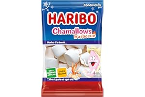 Haribo Chamallows Barbecue, Caramelle Marshmallow, Senza Glutine, Ideali Per Feste E Dolci Momenti Di Relax - 150gr