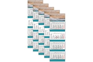 PRIMUS-PRINT.DE PRIMUS PRINT XXL Calendario 2025 – Multiblocco da parete – Calendario da 4 mesi – Calendario annuale a blocchi – con data cursore – incluse vacanze e vacanze – vari motivi – [ 5 X spiaggia ]