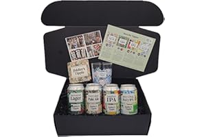Jiddler's Tipple Craft Beer & Snacks Gift Hamper for Men - The Ultimate Birthday Present - The Best Dad Gifts & Husband Gift Basket - 6 Pack Gift Hamper Basket