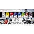 Sennelier Rive Gauche Fine Oil Color for Artists, 10 Colors, 21ml Each (10-130303-1)