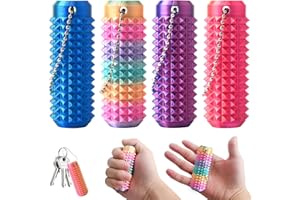HLAYSHING Little Ouchies Pain Fidget,4PCS Pain Stim Fidget Toy,3D Printed Spiky Grippie Stim Keychain,Sensory Toy for Stress Relief & Focus,Anxiety Relief Toys For Teens And Adults