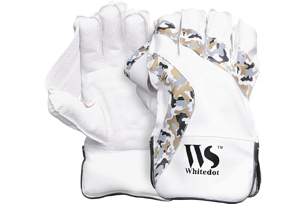 WHITEDOT Sports Whitedot Camo Pu Wicket Keeping Gloves Idol for Youth/Medium, Volleyball