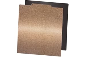 DERUC PEI Druckplatte 310 x 310 mm, Magnetplatte 3D drucker, Doppelseitig Strukturiertes PEI-Druckbett aus Magnetischem Federstahl für Ender 3 Max/CR10/CR10S/10S Pro/V2/V3