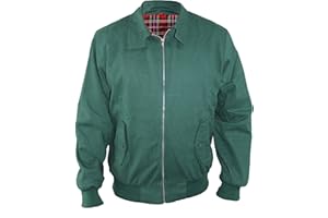 SKYTEX UK Harrington Jacket Classic/Retro/Mod/Scooter by SKYTEXUK, 10 Colours, Sizes XS - 8XL