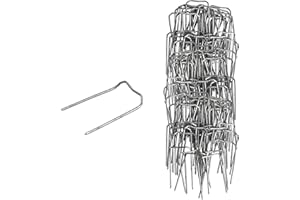 IFLO® Patenthaften im Set – Floristik-Klammern in versch. Größen – Ideal für Kränze, Gestecke, Adventsdeko & Garten – Krampen/Römerhaften für kreative DIY-Projekte (17 x 40 mm 125 Stück)