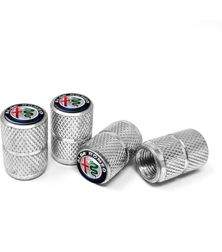 4 Tappi Valvole In Carbonio Look Per Fiat 500 | Cappucci Decorativi Per Pneumatici - Foto 2