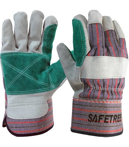 Rindspaltleder Arbeitshandschuhe MAMBA, Naturfarben | Lederhandschuhe | Arbeitshandschuhe | ARBEITSSCHUTZ | - Shop