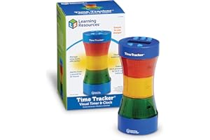 Learning Resources Temporizador Visual Infantil – Time Tracker 2.0 con Luces y Sonidos – Gestión de Rutinas y Tareas – 3+ Años – para Aula y Hogar