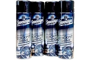 SOVEREIGN AEROSOLS Sovereign WATERMELON Car Dashboard Cockpit Shine Cleaner Scented Spray 4 x 500ml
