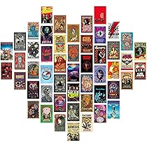 Esthetische rockband-posters voor slaapkamer, 50 stuks, wanddecoratie, album, muziekconcert, retro, rockband, voor slaapkamer