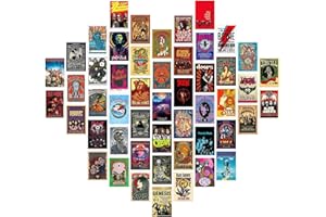 BDSHUNBF Kit per collage vintage rock band poster parete per stanza estetica anni '90, album di musica retrò decorazione artistica da parete (10,2 x 15,2 cm)