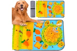 UCAMP Alfombra Olfativa, Manta Olfativa Perro Juego Inteligencia Perros, Juguete Interactivos Snuffle Mat para Perros, Estera de Alimentación Lenta Portátil 50 * 80cm