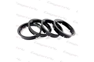 LUPSTY 4 X Set Cerchioni Anelli di centraggio 65,0 mm a 57,0 mm, cerchi in alluminio