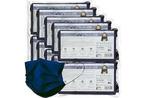 general merchandising 100 Masques Chirurgicaux Colorés Certifiés CE | Masque chirurgical coloré avec embout nasal réglable