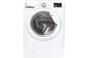 Hoover H-WASH&DRY 300 LITE Freestanding Washer Dryer, 8 Kg Wash + 5 Kg Dry, 1400 RPM, Combined Cycle Class E, NFC & IoT App, Care Cycles & KG Mode, White, 60x53x85 cm - H3D 4852DE/1-80