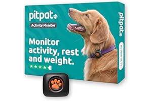 PitPat Dog Activity And Fitness Monitor (No GPS) - No Recharging or Subscription Required - Suitable for All Dogs And Fits All Collars - Smart Activity Tracker - 100% Waterproof Dog Fitness Tracker