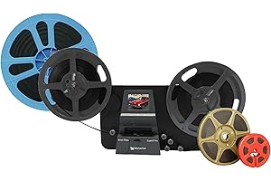 Wolverine 8mm & Super 8 Reels to Digital MovieMaker Pro Film Digitizer, Film Scanner, 8mm Film Scanner, Black (MM100PRO)