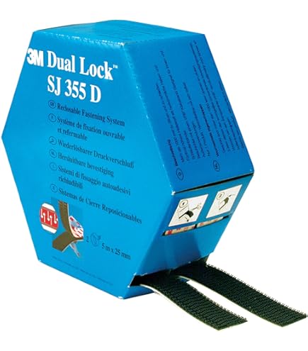 3M Dual Lock SJ3551 Szélessége 25,4 Mm Fekete VHB Gomba Adhesive Visszazarhato Rogzito Szalag
