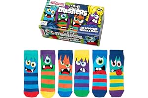 United Oddsocks - Pack of 6 Mix & Match Kids Socks, Novelty Socks for Kids 4-6 years old, Size UK 9-12 (EU 27-30)