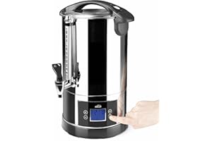 Lacor 69472 - Dispensador eléctrico para agua, café y té; Acero Inoxidable, 1500 W