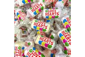 50 Mini Love Heart Sweets Valentines Sweets Wedding Heart Sweet Rolls Sweet Treat Gifting Co.