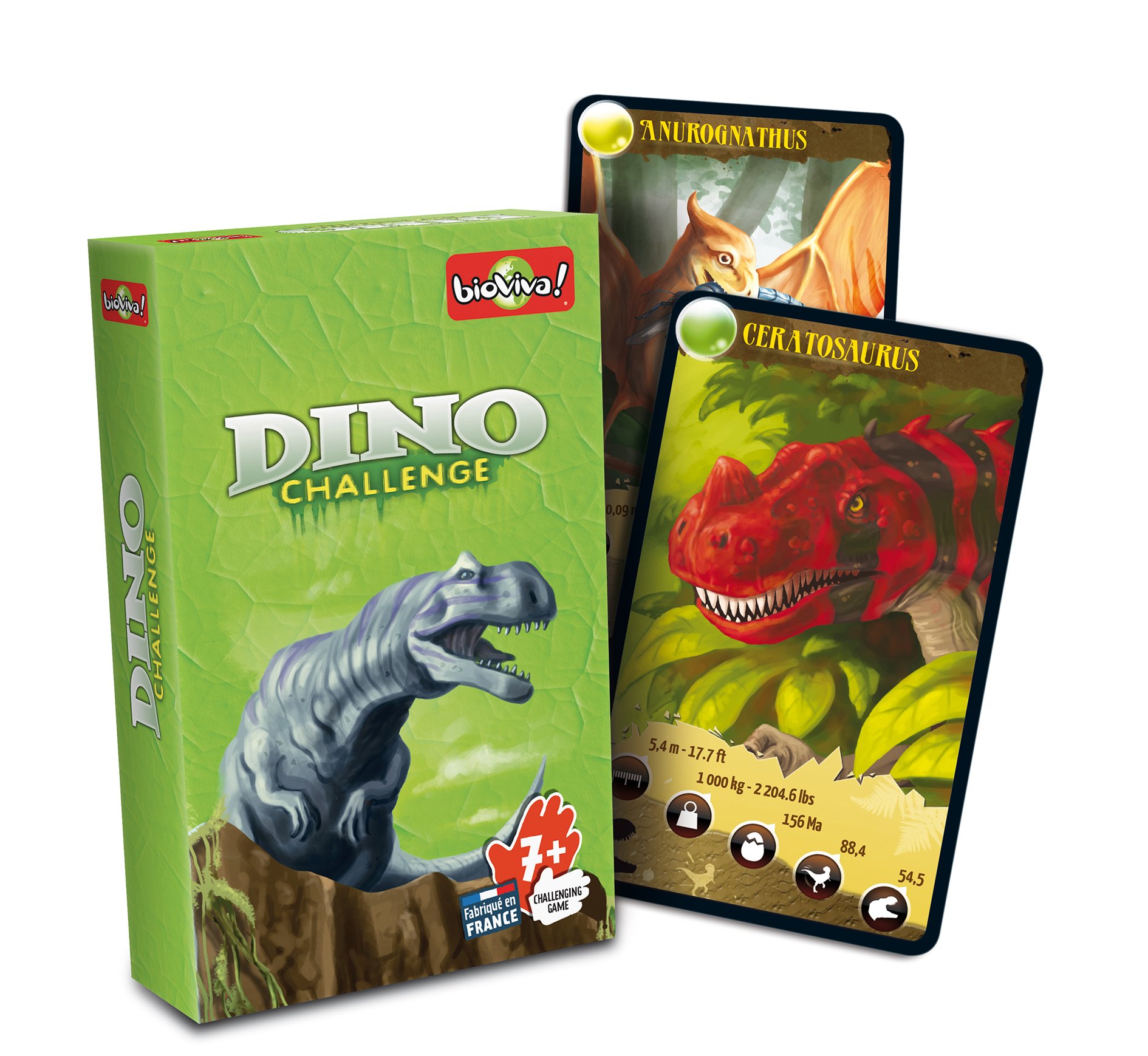 Bioviva- Juego de cartas Dino Challenge, Color verde (Asmodee DIN01) - Imagen 4