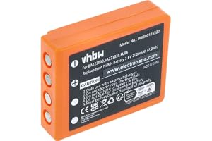 vhbw Batteri ersätter HBC BA223030, BA223031, BA223001 för industriell radiostyrning, fjärrkontroll (2 000 mAh, 3,6 V, NiMH)