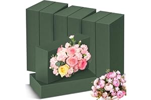Niuny Steckschaum für Blumen Blumensteckschaum Steckmasse für Kunstblumen 8Stk Steckschwamm für Blumen Blumensteckmasse Ziegel für Blumengestecke Feiern Basteln Floristik Zubehör Floristikbedarf