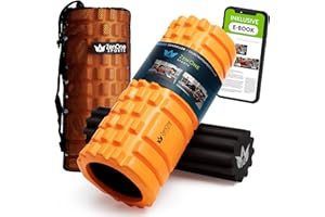 ‎ZENONE SPORTS ZenOne Sports Faszienrolle, Massagerolle löst Verklebungen & Muskelverhärtungen, Foam Roller zur Triggerpunkt-Massage, fördert Durchblutung & Regeneration, E-Book & Workout-Guide & -Video (2in1)